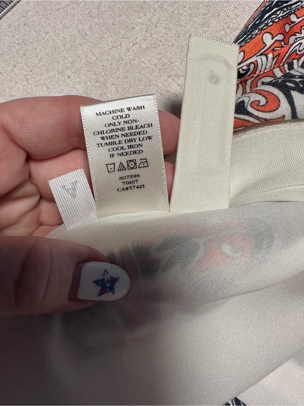 Ann Taylor Paisley Halter Tank in Orange and Black - Picture 10 of 11